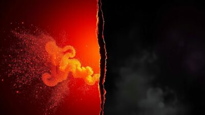 딥시크 V4 벤치마크 조작 논란을 상징하는 갈라진 디지털 거울 이미지, AI 벤치마크 검증의 중요성 시각화